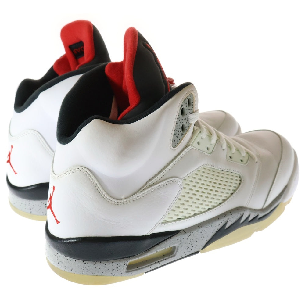 NIKE(ナイキ) AIR JORDAN 5 RETRO WHITE CET エアジョーダン 5 ホワイトセット ハイカットスニーカー ホワイト US12/30cm 136027‐104