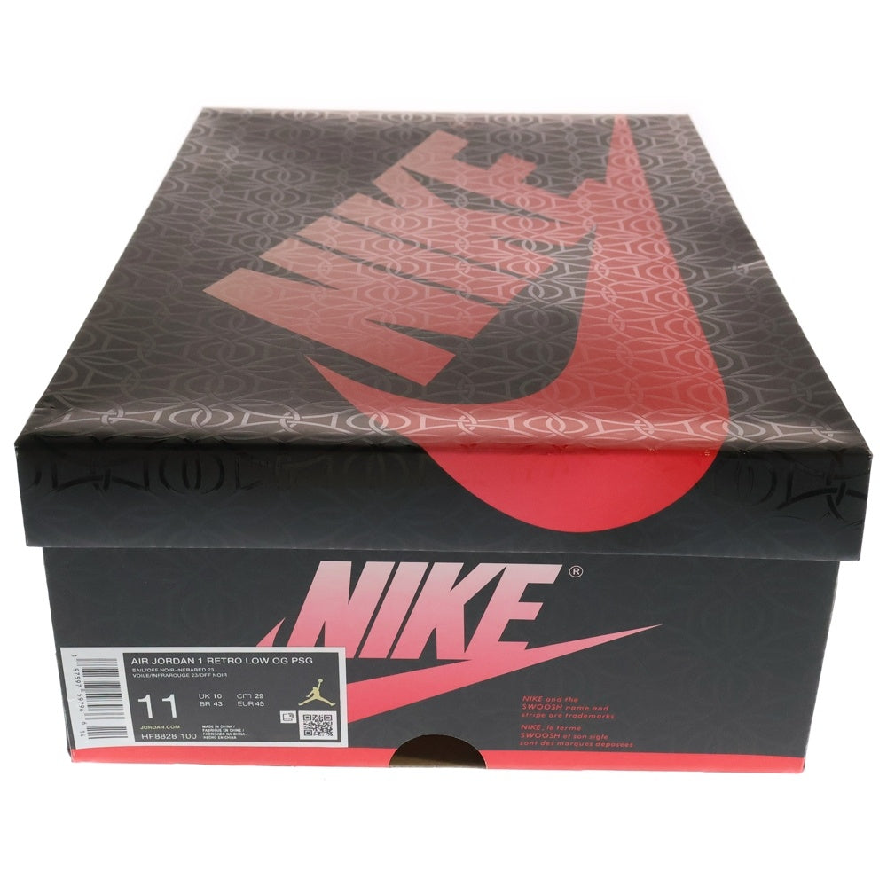 NIKE(ナイキ) AIR JORDAN 1 RETRO LOW OG PSG エアジョーダン1 レトロ パリサンジェルマン ローカットスニーカー ホワイト/レッド/ブラック US11/29cm HF8828-100