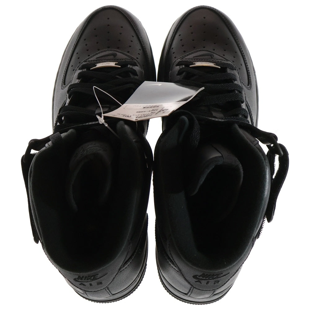 NIKE(ナイキ) ×SUPREME AIR FORCE 1 MID BLACK シュプリーム エアフォース1 ミッドカットスニーカー ブラック US8/26cm FZ8784-001