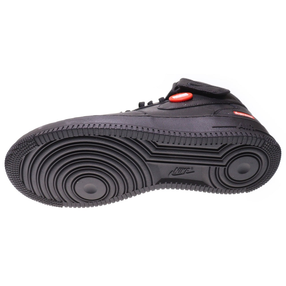 NIKE(ナイキ) ×SUPREME AIR FORCE 1 MID BLACK シュプリーム エアフォース1 ミッドカットスニーカー ブラック US8/26cm FZ8784-001