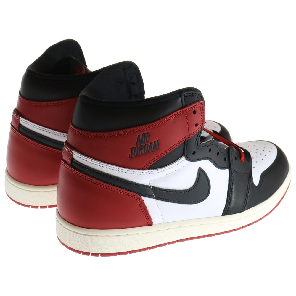 NIKE(ナイキ) AIR JORDAN 1 RETRO HIGH OG BLACK TOE REIMAGINED エアジョーダン1 レトロ OG ブラックトゥリイマジンド ハイカットスニーカー US11.5/29.5cm DZ5485-106