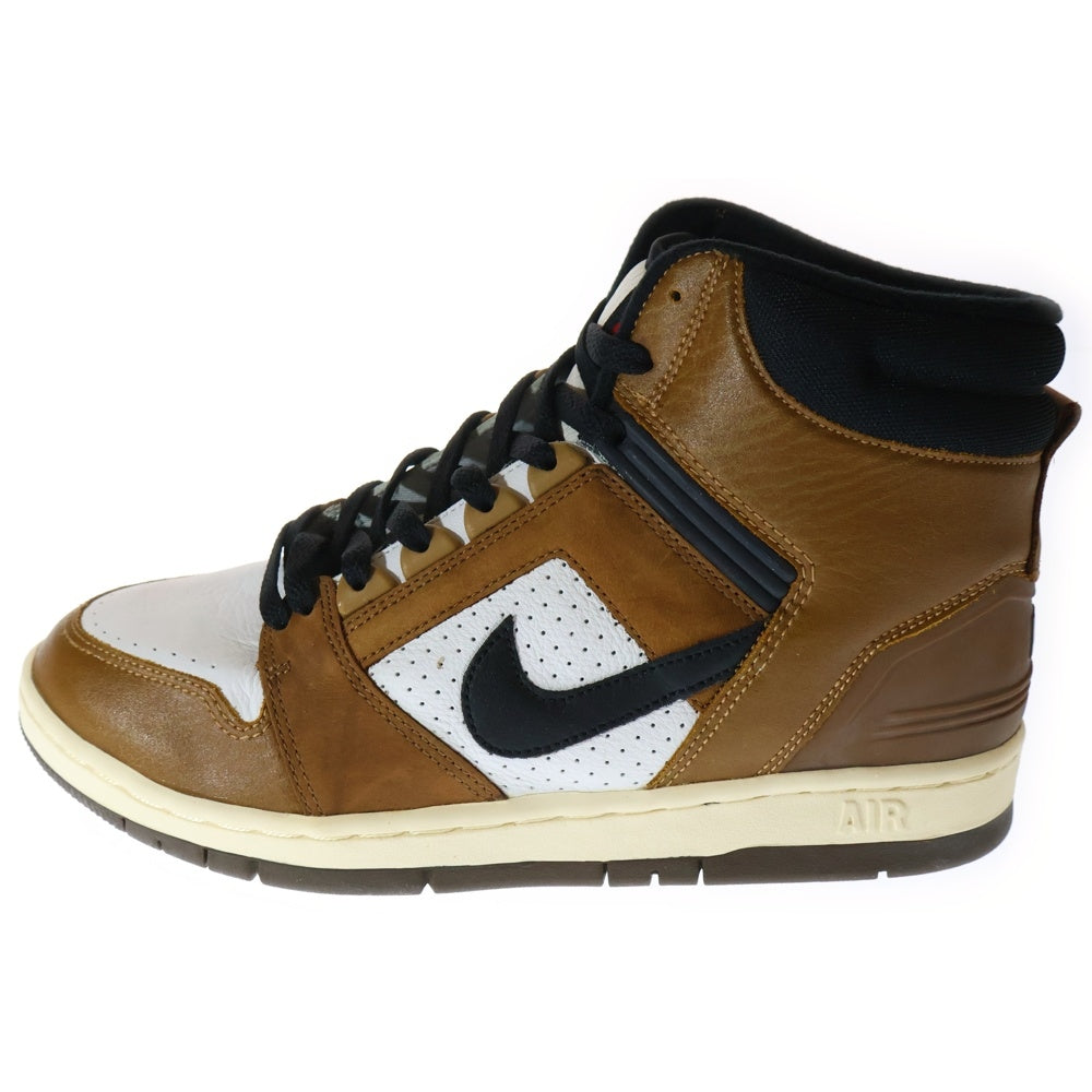 NIKE(ナイキ) 【観賞用2003年製】AIR FORCE 2 HIGH ESCAPE エアフォース2 エスケープ ハイカットスニーカー ブラウン/ホワイト US9.5/27.5cm 624006-101 ブラウン/ホワイト