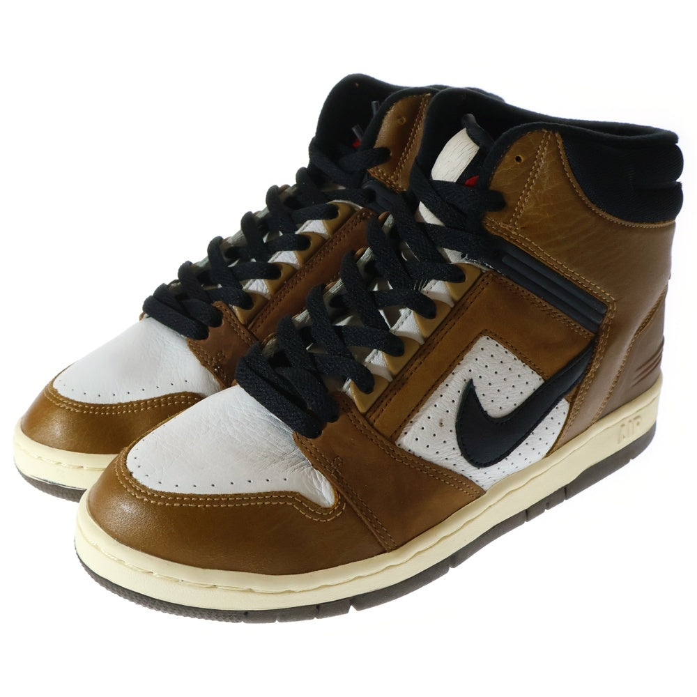 NIKE(ナイキ) 【観賞用2003年製】AIR FORCE 2 HIGH ESCAPE エアフォース2 エスケープ ハイカットスニーカー ブラウン/ホワイト US9.5/27.5cm 624006-101 ブラウン/ホワイト