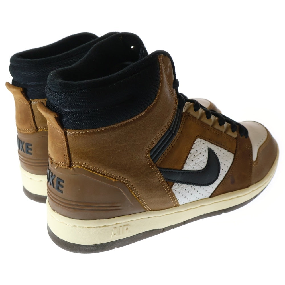 NIKE(ナイキ) 【観賞用2003年製】AIR FORCE 2 HIGH ESCAPE エアフォース2 エスケープ ハイカットスニーカー ブラウン/ホワイト US9.5/27.5cm 624006-101 ブラウン/ホワイト