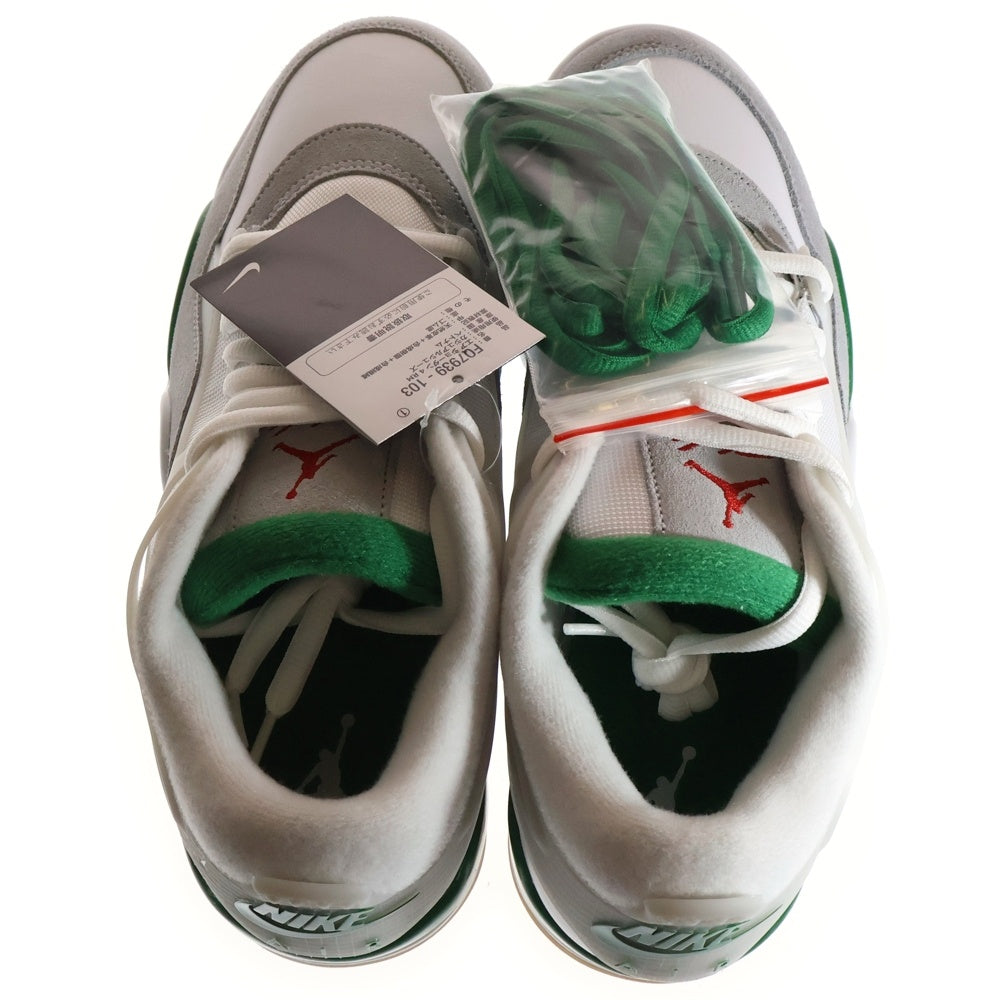 NIKE(ナイキ) AIR JORDAN 4 RM エアジョーダン4 ローカットスニーカー ホワイト/グリーン US11/29cm FQ7939-103