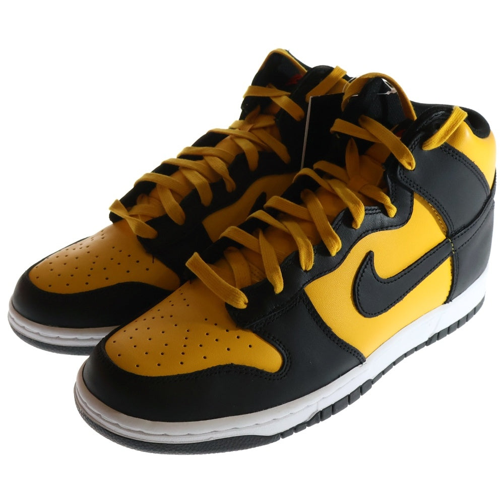 NIKE(ナイキ) DUNK HIGH RETRO UNIVERSITY GOLD AND BLACK ダンク レトロ ユニバーシティゴールド アンド ブラック ハイカットスニーカー US11/29cm DD1399-700