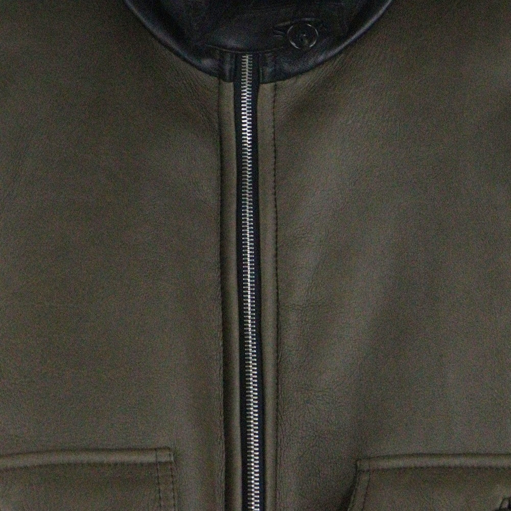 MARNI(マルニ) リアルファー ボアライニング レザー ジップアップジャケット ブルゾン ブラウン レディース JKMXZ23LQZ