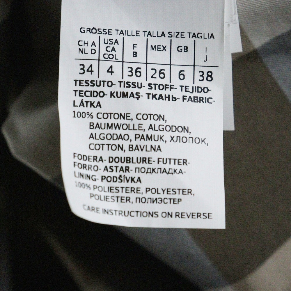 Max Mara(マックスマーラ) ブロックチェック フロントフライ スロートラッチ ロングコート マルチ レディース