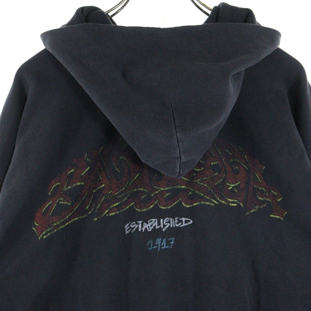 BALENCIAGA(バレンシアガ) 23AW OFFSHOREアートプリントジップアップパーカー ブラック 770939 TPVM9