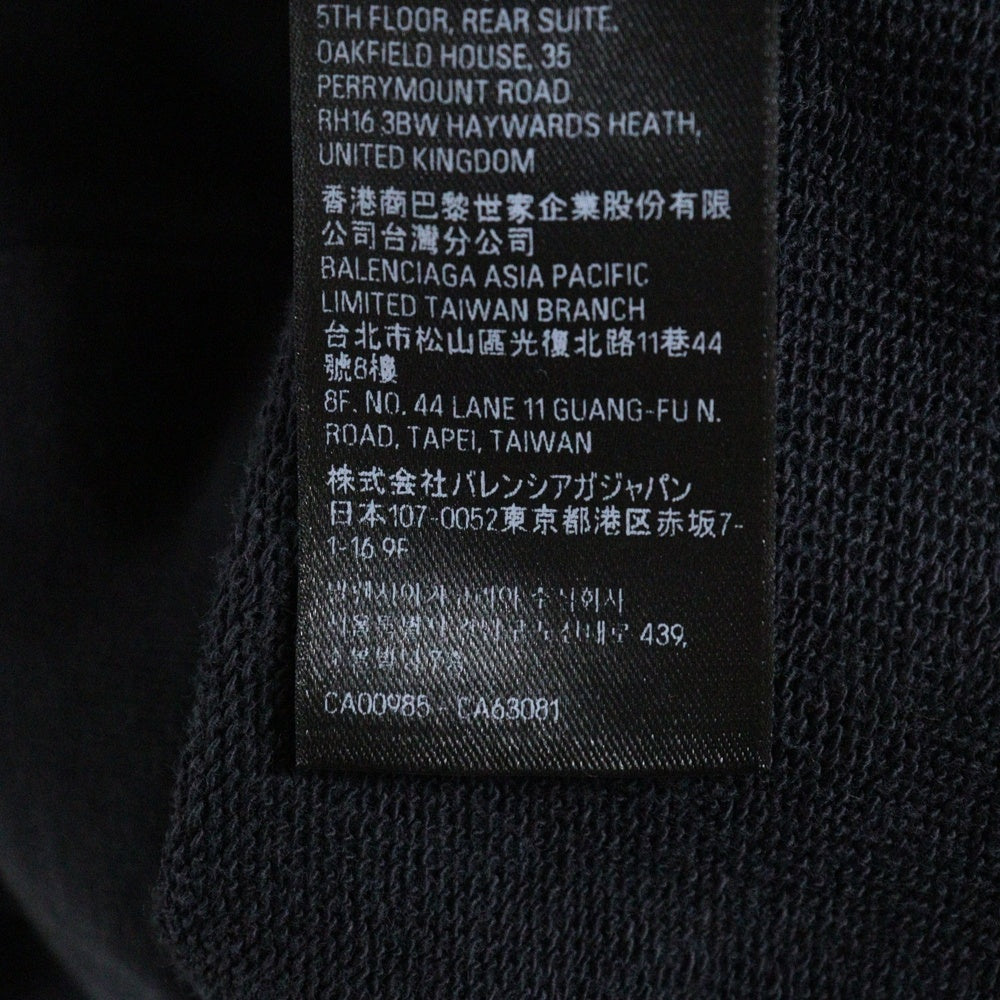 BALENCIAGA(バレンシアガ) 23AW OFFSHOREアートプリントジップアップパーカー ブラック 770939 TPVM9