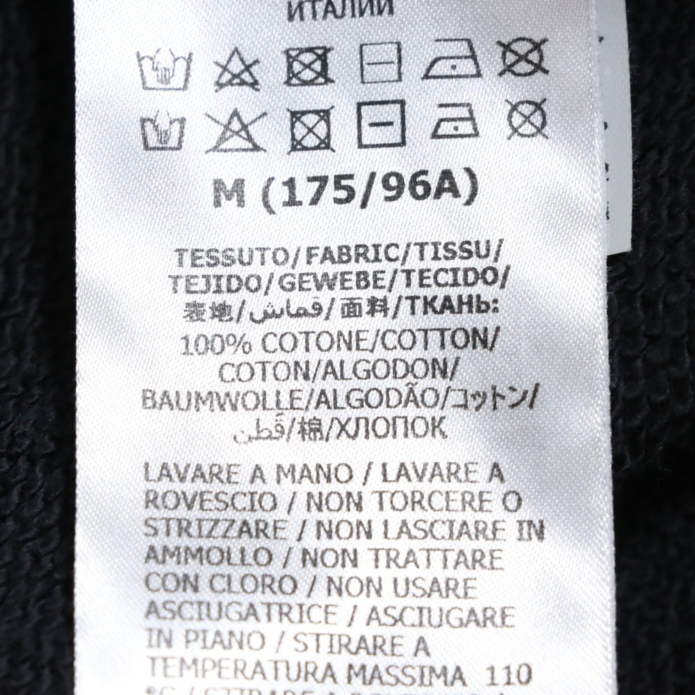 GUCCI(グッチ) 20AW GGロゴ アームライン ハーフジップ プルオーバー スウェットパーカー フーディ ブラック 627079 XJCOH