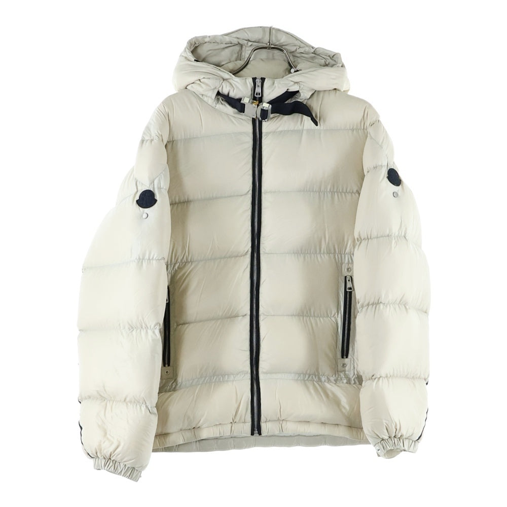 MONCLER GENIUS(モンクレール ジーニアス) 20AW ×ALYX ALMOND アリクス アーモンド ロゴワッペン フーデッド ナイロン ダウンジャケット アイボリー F209Y1B50710 C0631