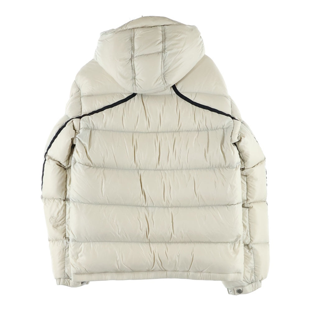 MONCLER GENIUS(モンクレール ジーニアス) 20AW ×ALYX ALMOND アリクス アーモンド ロゴワッペン フーデッド ナイロン ダウンジャケット アイボリー F209Y1B50710 C0631
