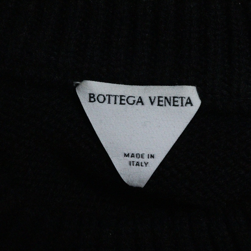 BOTTEGA VENETA(ボッテガヴェネタ) ラインデザイン オーバーサイズ クルーネック ニットセーター ブラック 730620 V2MB0