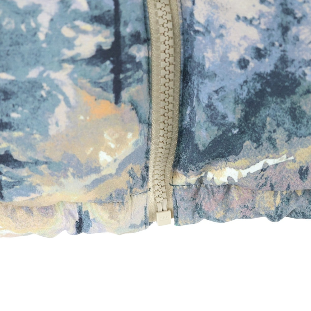 GUCCI(グッチ) 21AW ×THE NORTH FACE DOWN VEST-FOREST PRINT ザ ノースフェイス フォレスト プリント ヌプシ ジップアップ ナイロン ダウン ベスト マルチ 663762 XAADS