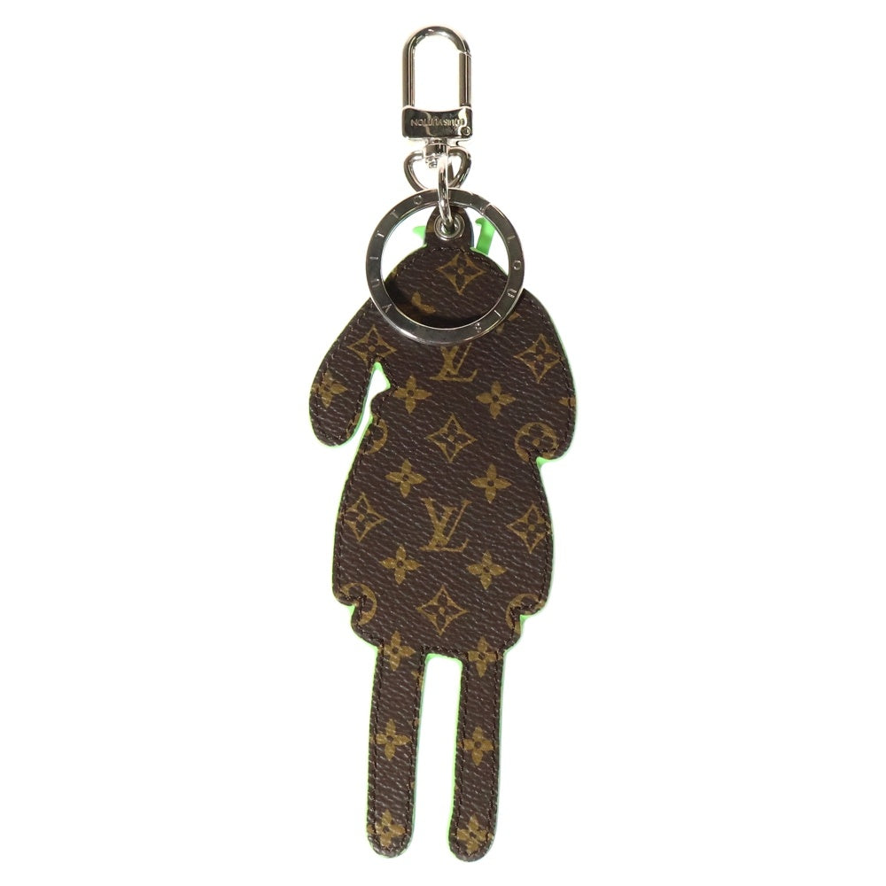 LOUIS VUITTON(ルイヴィトン) ポルトクレ LVラヴィット モノグラムキャンバス レザー キーホルダー ブルー/ブラウン MP2917 CX1210