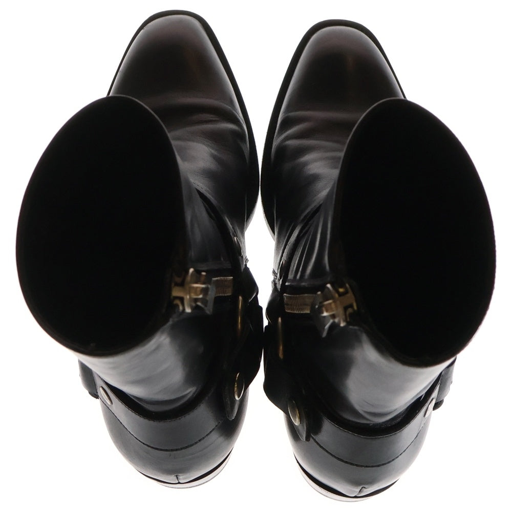 SAINT LAURENT PARIS(サンローランパリ) 13AW Ring Boots ワイアット ハーネス リングブーツ ブラック DU 330781