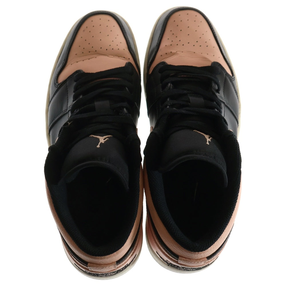 NIKE(ナイキ) AIR JORDAN 1 LOW エア ジョーダン 1 ローカットスニーカー ブラック/ピンク US12/30cm 553558-034