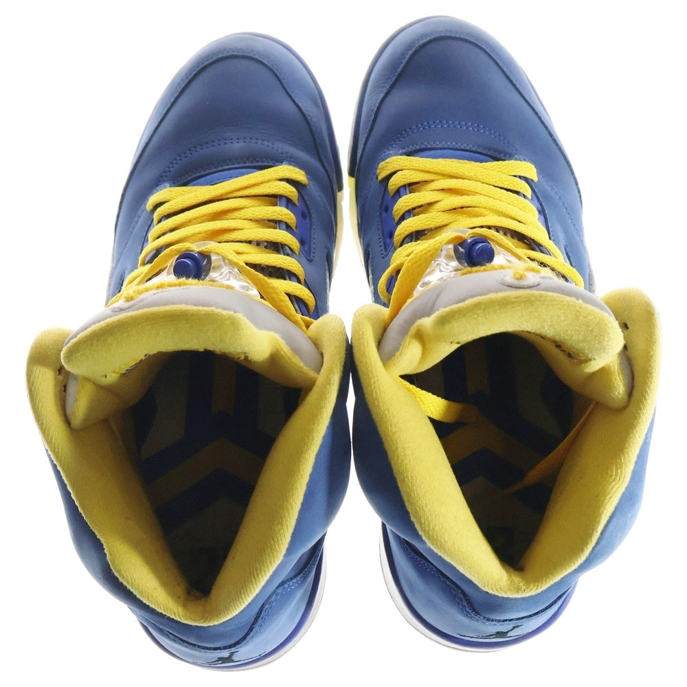 NIKE(ナイキ) AIR JORDAN 5 JSP Laney エア ジョーダン 5 JSP レイニー ハイカットスニーカー ブルー/イエロー US11/29cm CD2720-400