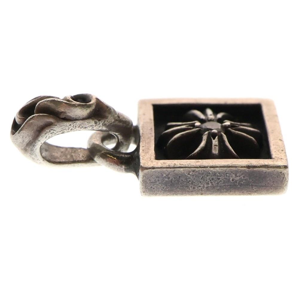 CHROME HEARTS(クロムハーツ) FRAMED CH PLUS 1DIA フレームドCHプラス 1ダイヤ チャーム シルバーネックレストップ