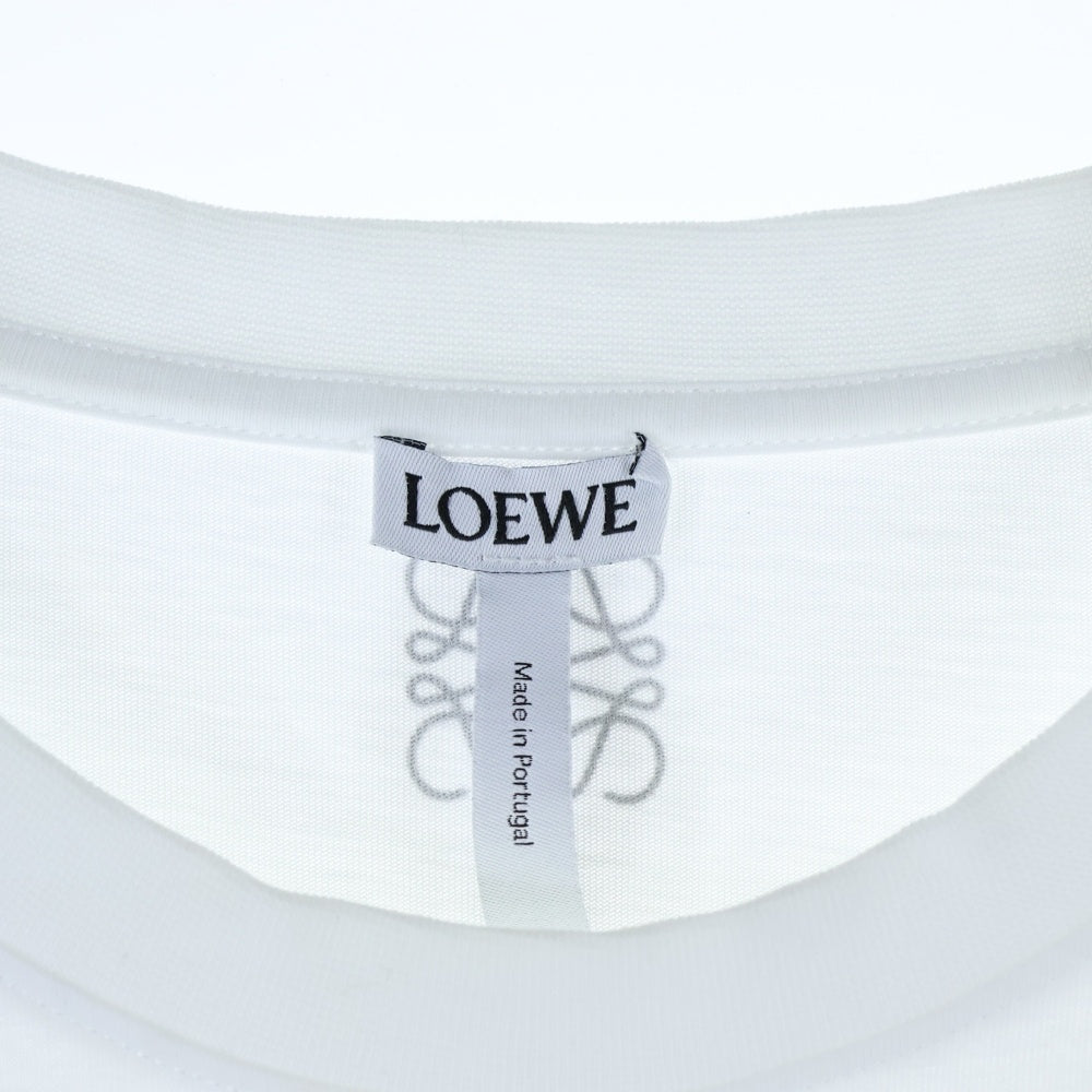 LOEWE(ロエベ) 400枚限定 ヴィジュアル・エイズ レタリングプリント クルーネック半袖Tシャツ カットソー ホワイト H6289680PC