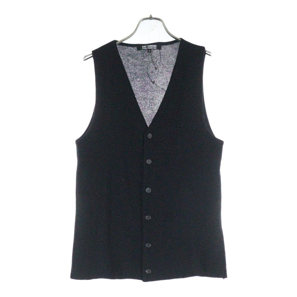 RAF SIMONS(ラフシモンズ) 09SS 6B サマーニット ベスト ブラック