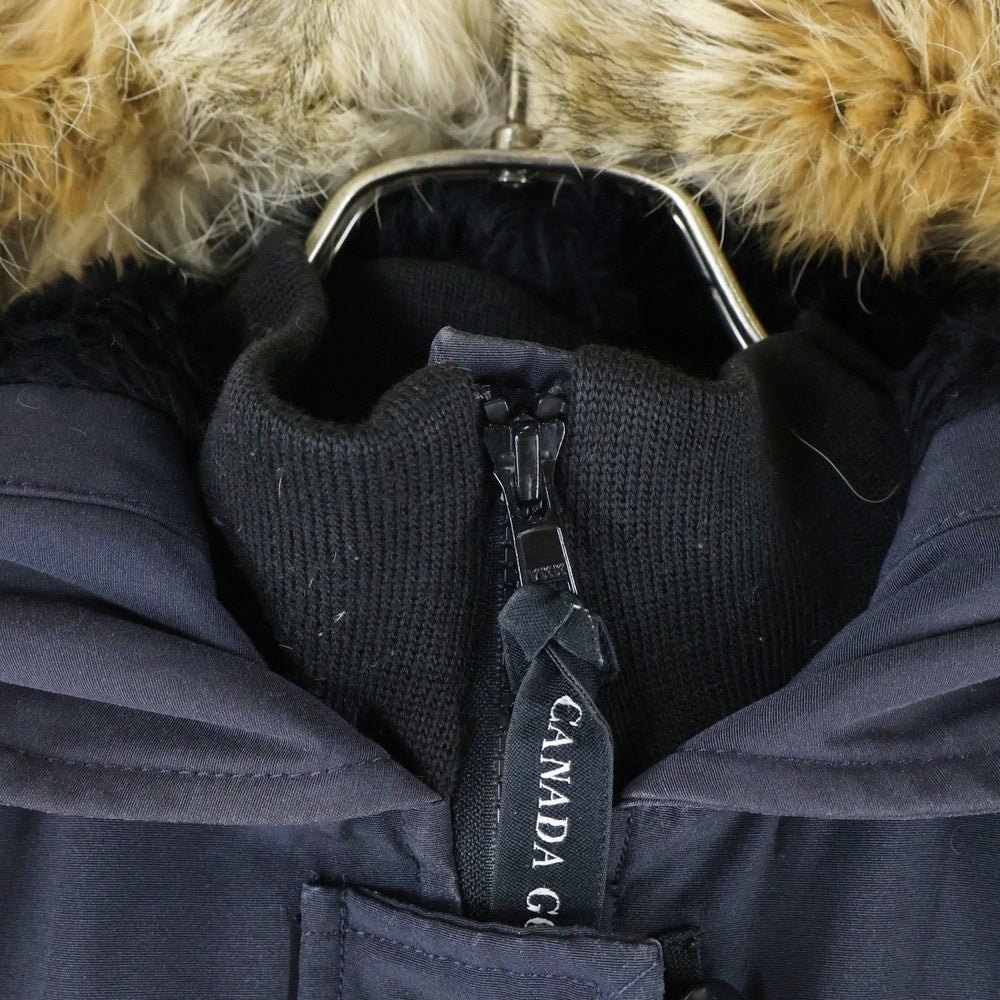 CANADA GOOSE(カナダグース) KENSINGTON PARKA ケンジントン ロゴワッペン ファー フーデッド ダウンジャケット ネイビー 2506L