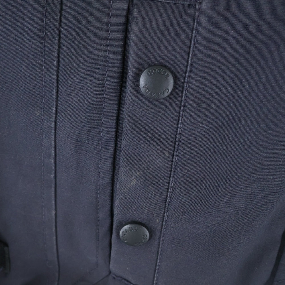 CANADA GOOSE(カナダグース) KENSINGTON PARKA ケンジントン ロゴワッペン ファー フーデッド ダウンジャケット ネイビー 2506L