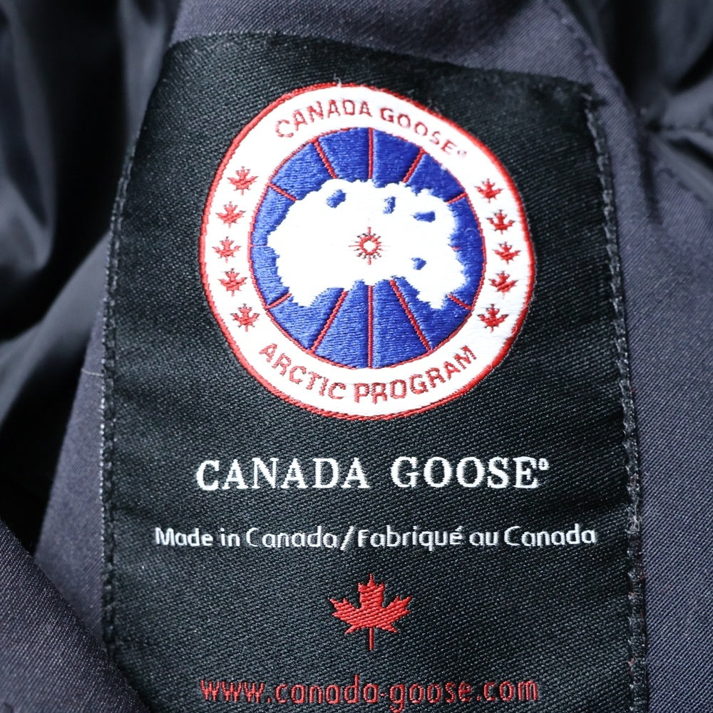 CANADA GOOSE(カナダグース) KENSINGTON PARKA ケンジントン ロゴワッペン ファー フーデッド ダウンジャケット ネイビー 2506L