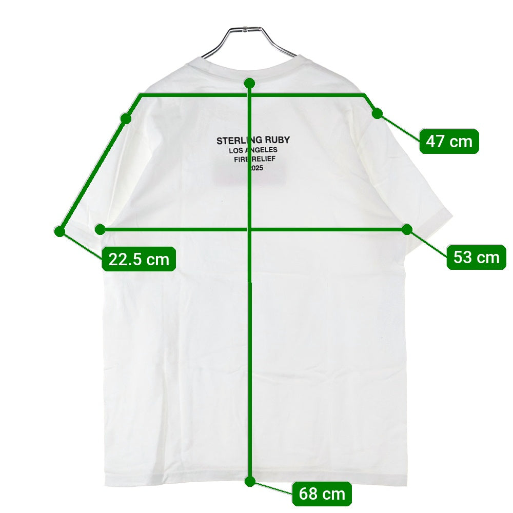 SUPREME(シュプリーム) 25SS ×Sterling Ruby Box Logo Tee スターリングルビー ボックスロゴ クルーネック半袖Tシャツ カットソー ホワイト