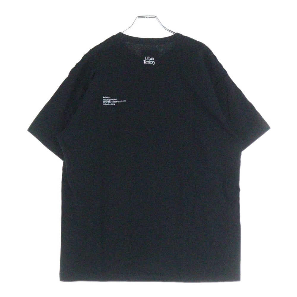 WTAPS(ダブルタップス) 25SS ロゴエンブロイダリー クルーネック半袖Tシャツ カットソー ブラック 251ATDT-CSM13