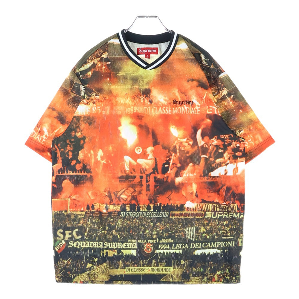 SUPREME(シュプリーム) 25SS Vinci Per Noi Soccer Jersey ヴィンチ ペル ノイ サッカージャージ 半袖Tシャツ オレンジ