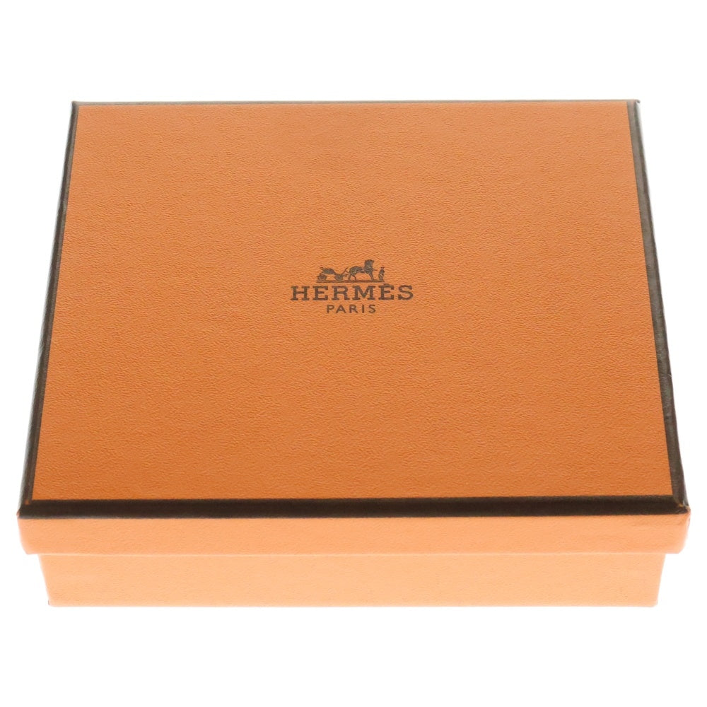 HERMES(エルメス) イリヤード コンパクト レザー ウォレット 3つ折り財布 ブラック B刻印