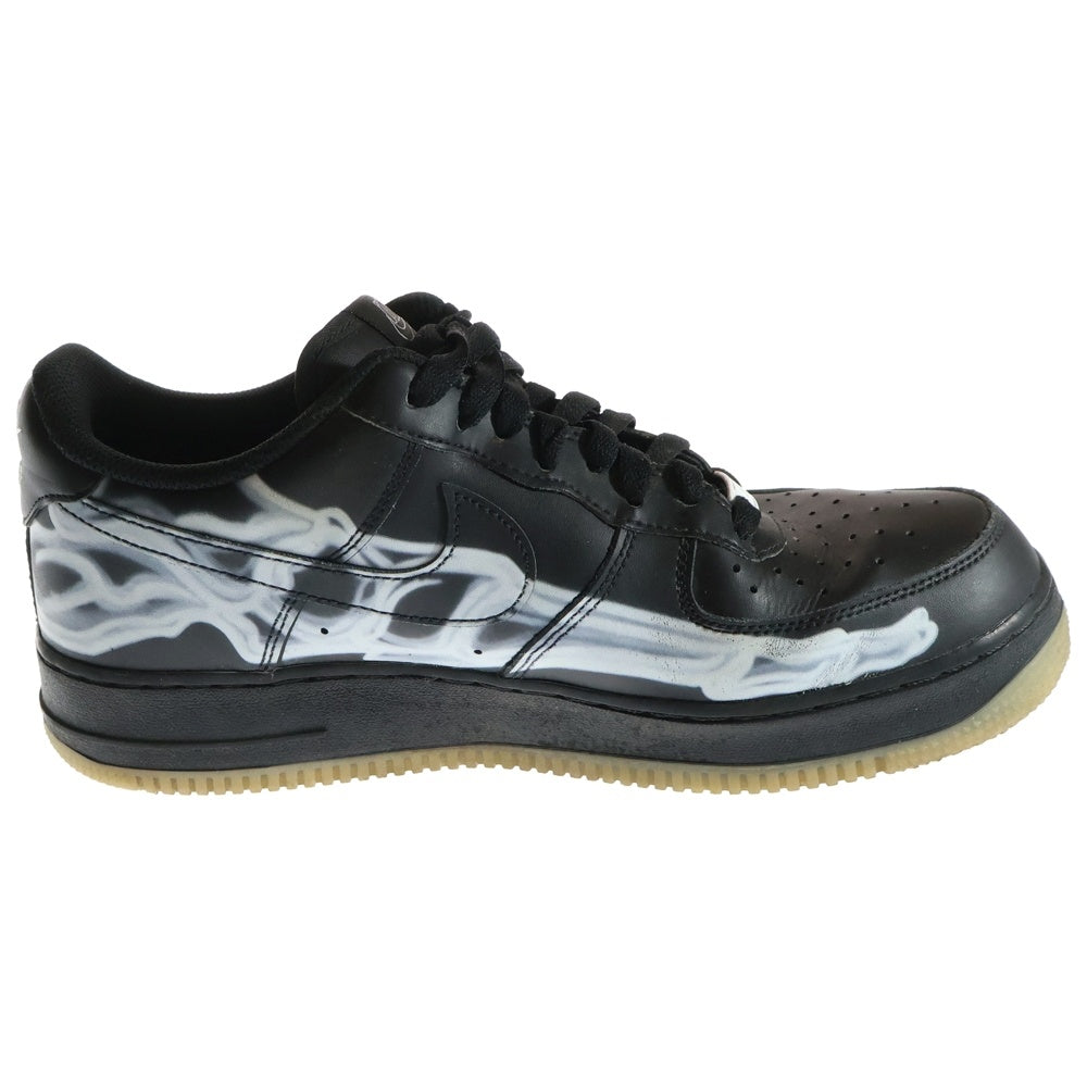 NIKE(ナイキ) AIR FORCE 1 07 SKELETON QS エアフォース1 スケルトン ローカットスニーカー ブラック US9/27cm BQ7541-001