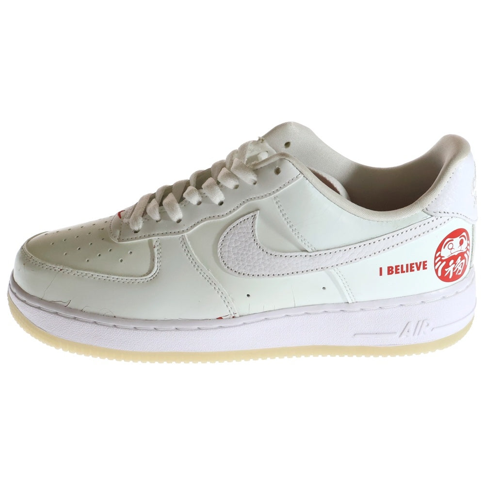 NIKE(ナイキ) AIR FORCE 1 LOW CO.JP I BELIEVE 達磨 エアフォース1 ロー ダルマ ローカットスニーカー ホワイト/レッド US9.5/27.5cm DD9941-100