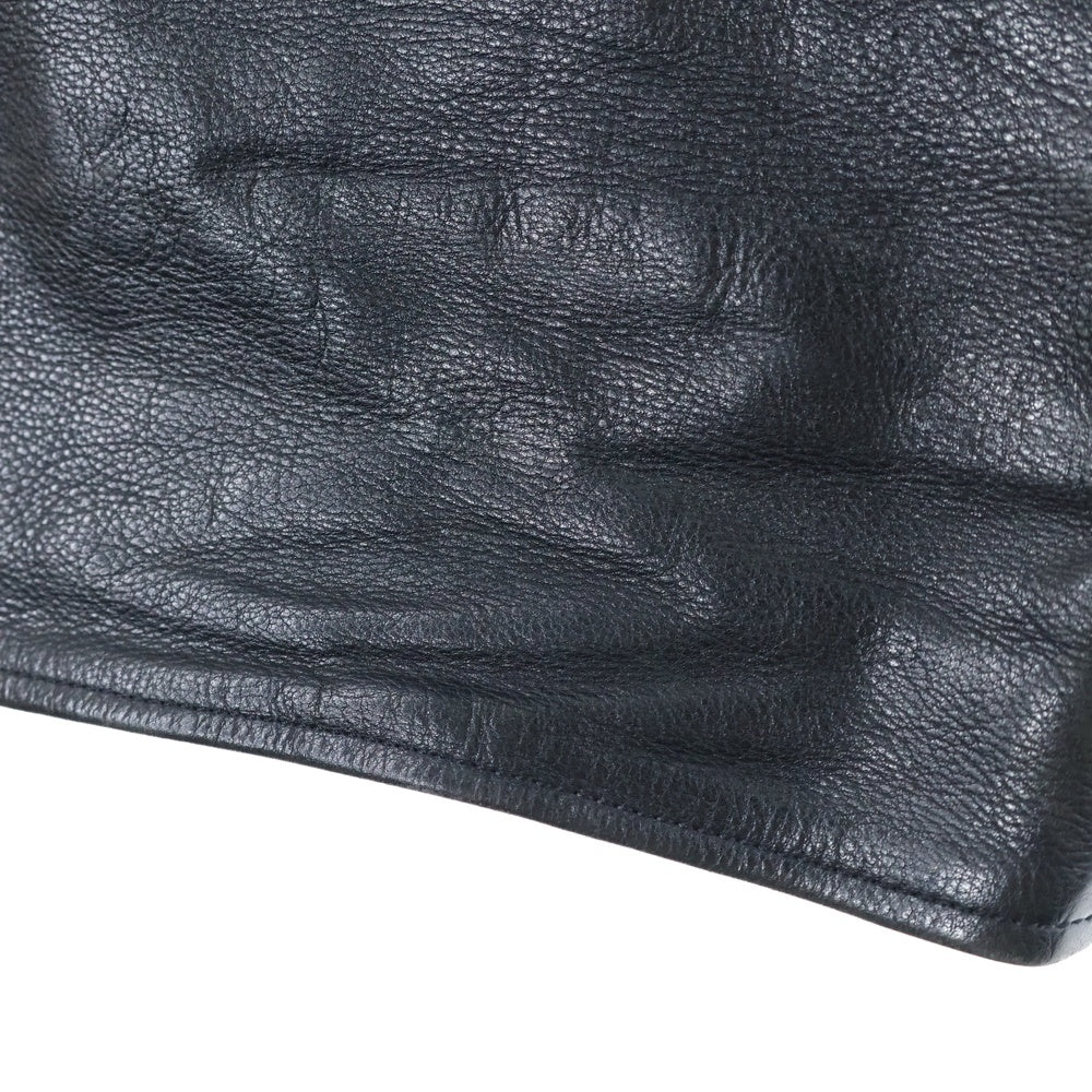 CHROME HEARTS(クロムハーツ) 旧型 FATIGUE ファティーグ レザーフレアニー カーゴ パンツ ブラック