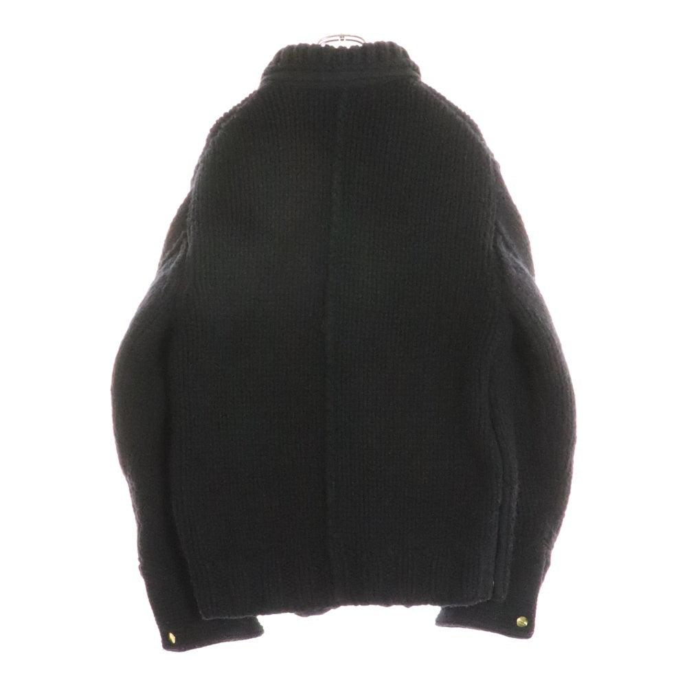 Sacai(サカイ) 23AW ×Carhartt WIP Knit Jacket Michigan カーハート ニット ミシガン ジャケット ブラック 23-03111M