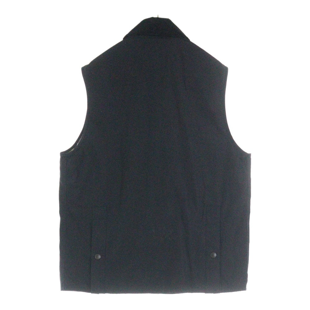 Barbour(バブアー) 23SS BEDALE VEST ジップアップ ビデイル オイルド ベスト ブラック 232MGIS002