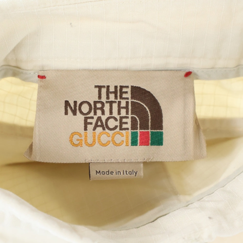 GUCCI(グッチ) 21SS × THE NORTH FACE グッチ ノースフェイス ロゴワッペン ハーフカーゴパンツ ショーツ ベージュ 643129 ZAGGH
