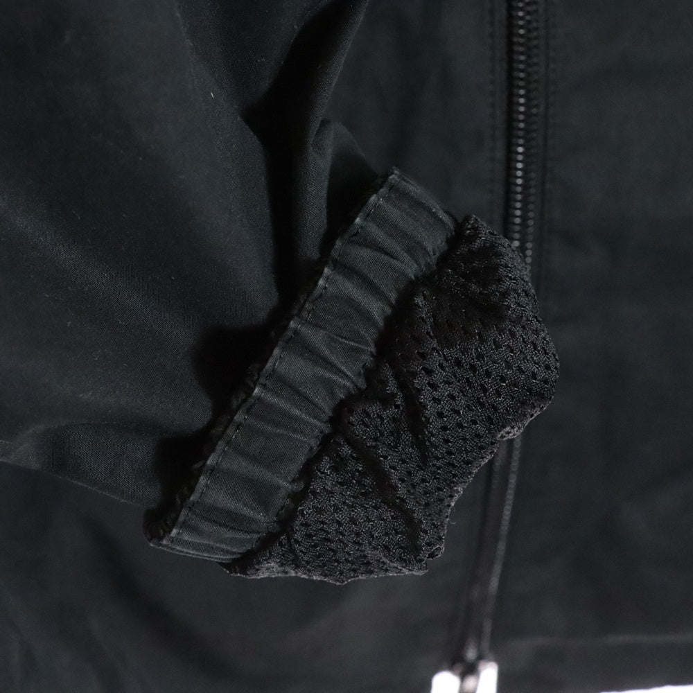 BALENCIAGA(バレンシアガ) 22AW フロントロゴプリント ポプリンシャツブルゾン トラックジャケット ブラック/グリーン 725302 TNM14