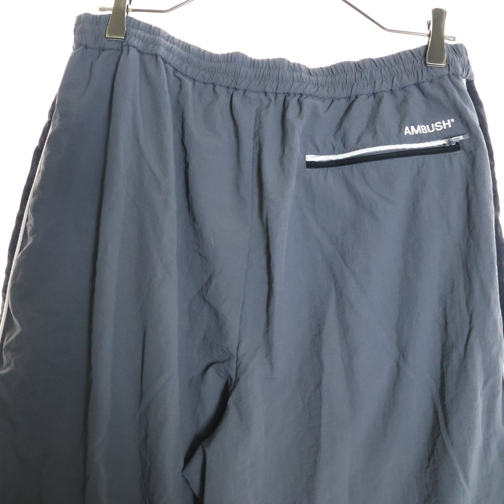 AMBUSH(アンブッシュ) Stripe Detail Track Pants ストライプ ディテール ナイロン トラックパンツ グレー/ブラック 12114317