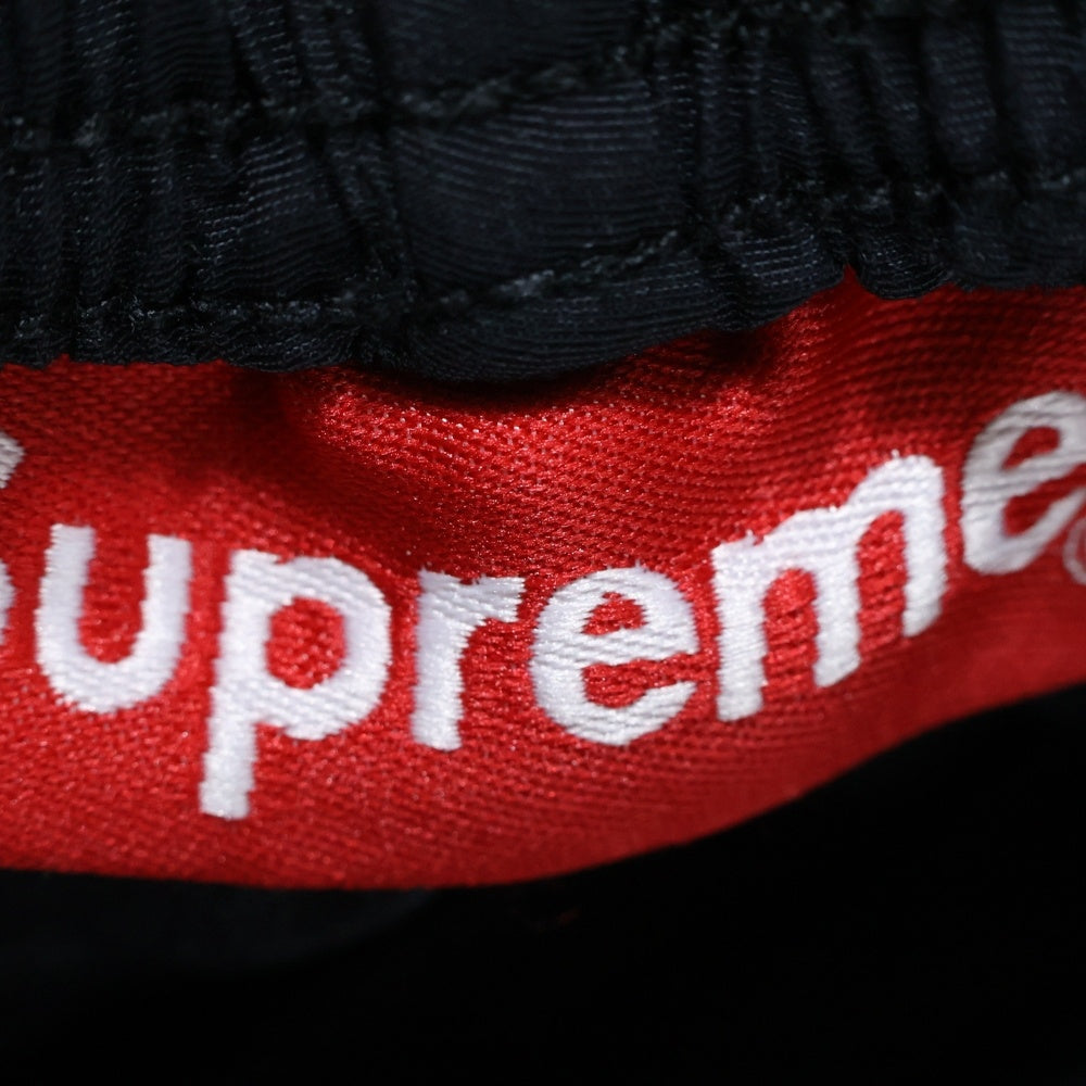SUPREME(シュプリーム) 23SS Full Zip Baggy Warm Up Pant フルジップ バギー ウォームアップ ナイロン トラックパンツ ブラック