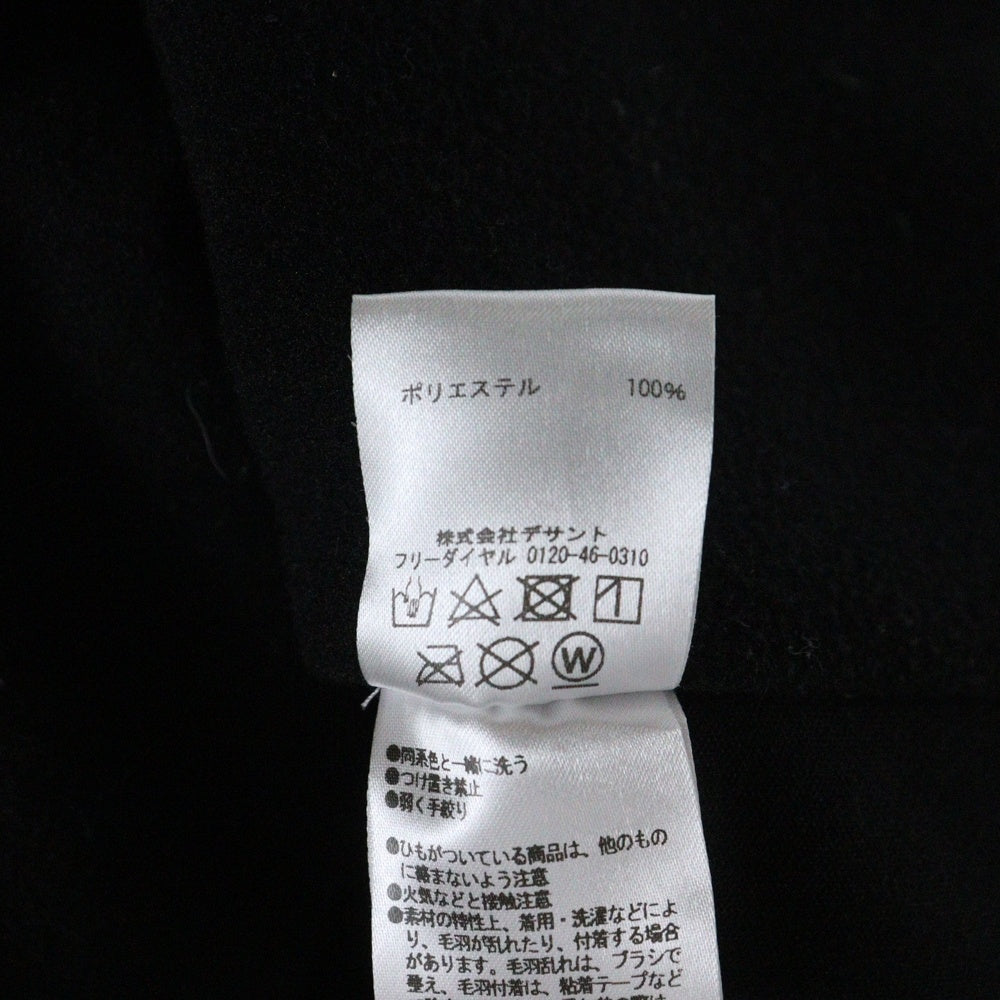 DESCENTE(デサント) ノッチドラペル 2B スナップボタン ポリエステル シングルテーラードジャケット ブラック D0R-T9870