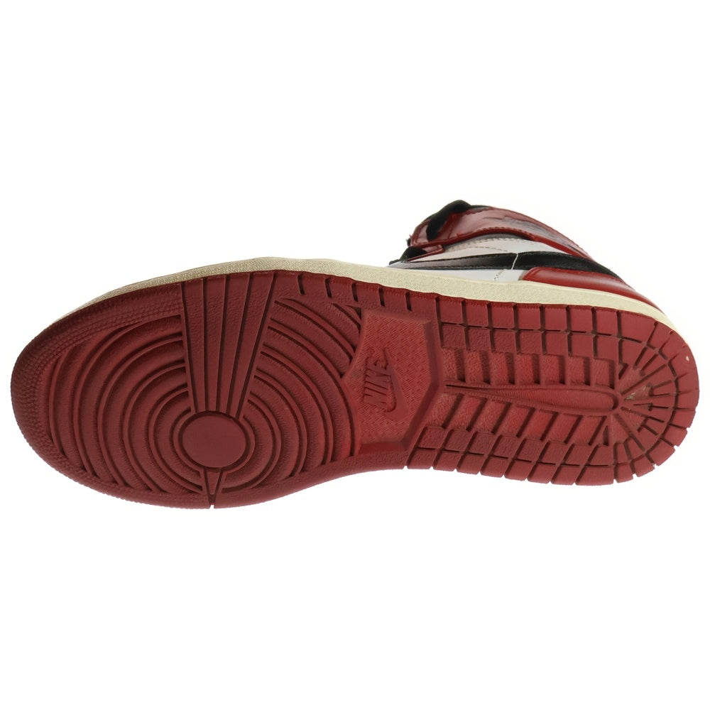 NIKE(ナイキ) 【観賞用2013年製】 AIR JORDAN 1 RETRO HIGH CHICAGO エアジョーダン1 レトロ シカゴ ハイカットスニーカー ホワイト/レッド US9.5/27.5cm 332550-163