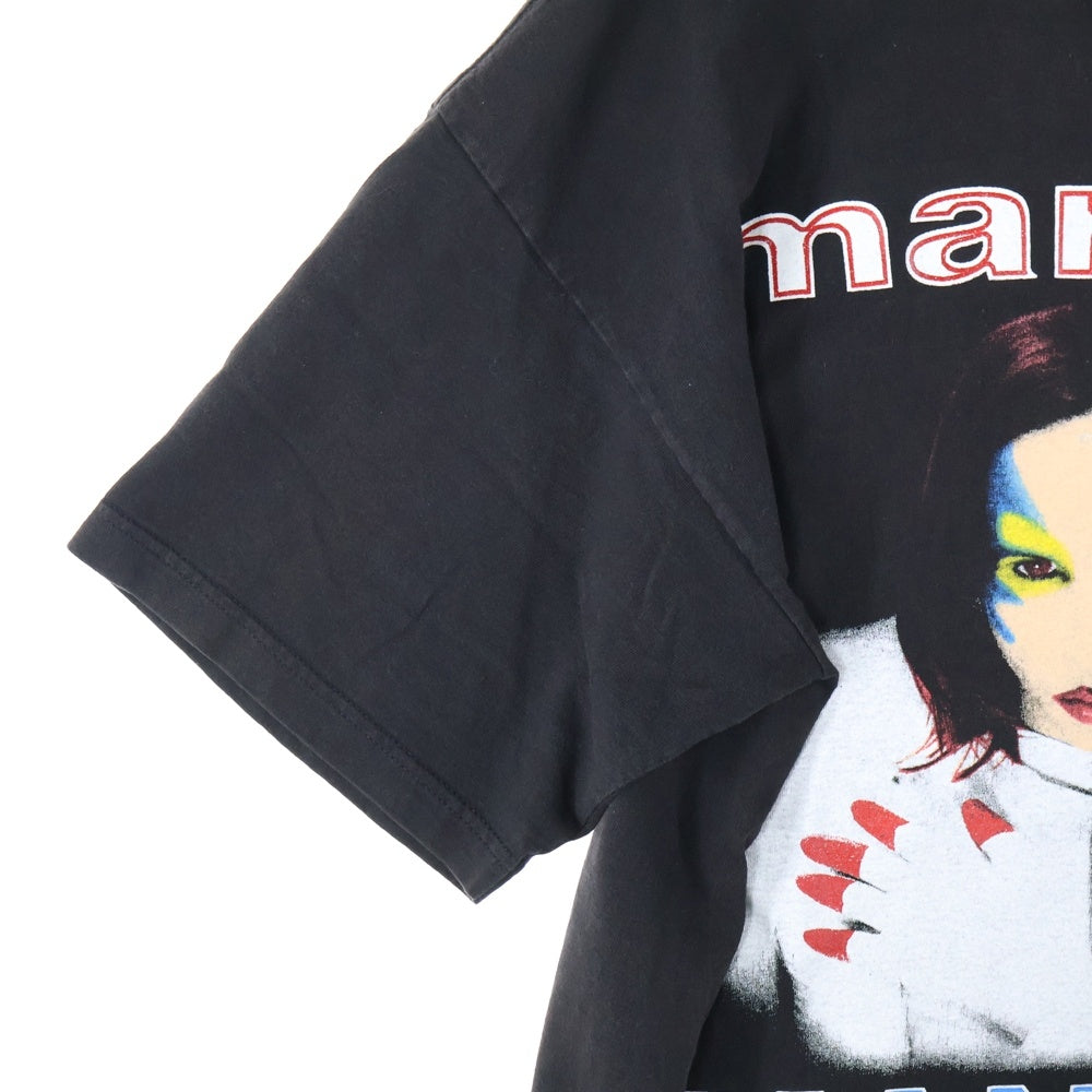 VINTAGE(ヴィンテージ) 90S MARILYN MANSON & HOLE BEAUTIFUL MONSTERS TOUR 1999 マリリンマンソン 両面プリント クルーネック半袖Tシャツ