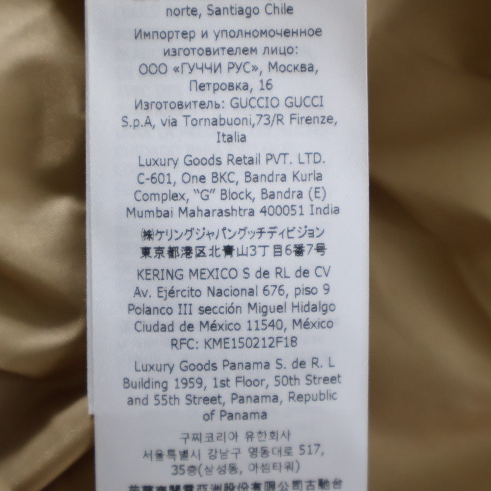 GUCCI(グッチ) 24SS GGウールフランネル パデッド オーバー長袖シャツ ブラウン 762183 ZAPDW