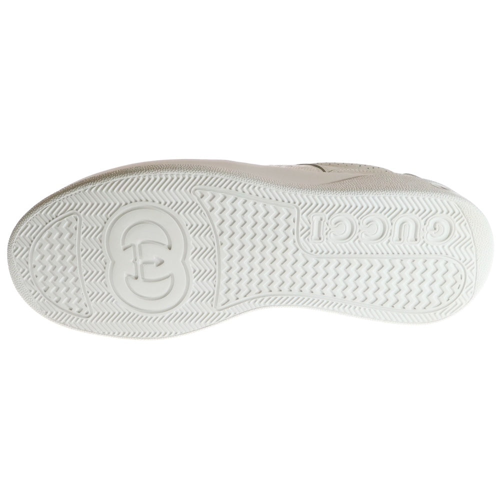 GUCCI(グッチ) GGエンボス プラットフォーム レザーローカットスニーカー ホワイト 669582