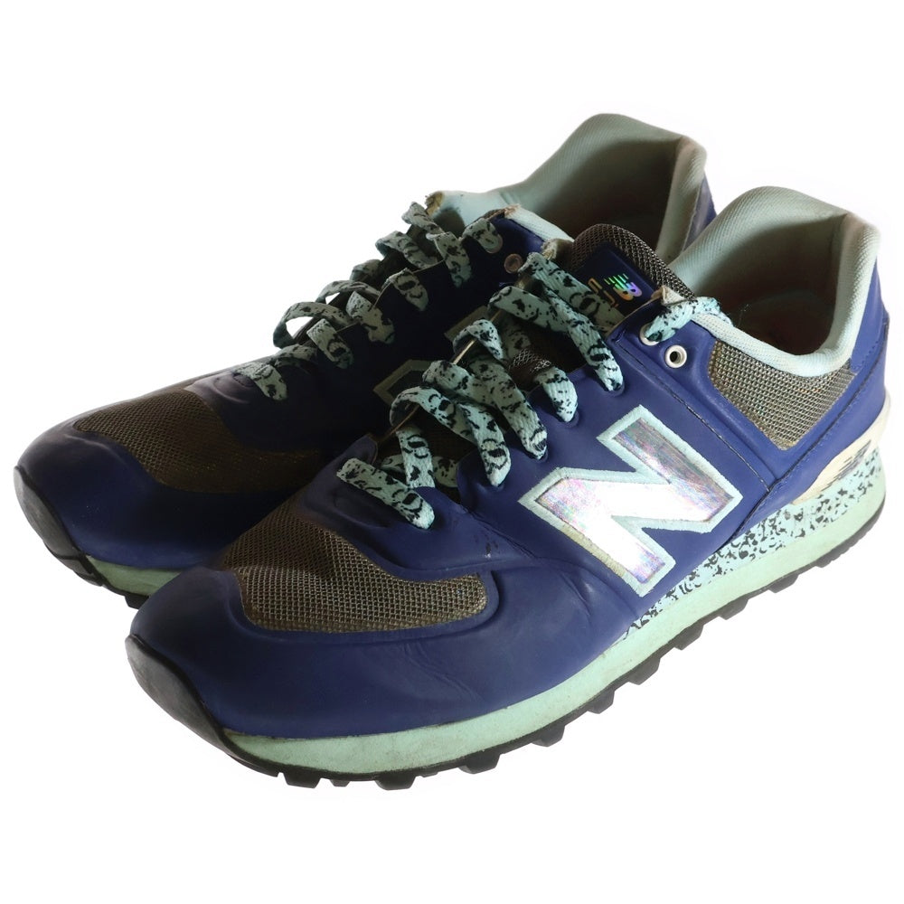 New Balance(ニューバランス) ML574OBB レザー ローカットスニーカー ネイビー/グレー US10/28cm