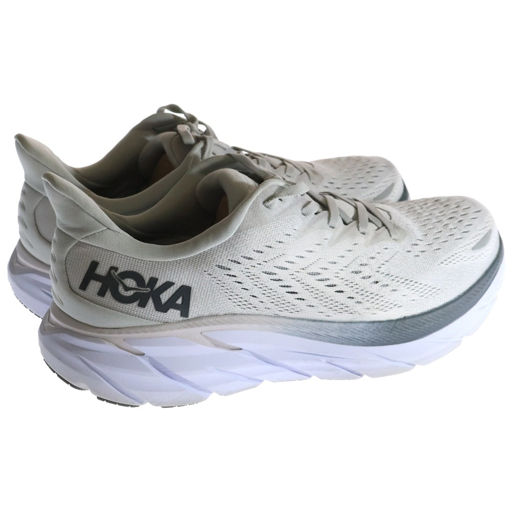 HOKA ONE ONE(ホカオネオネ) M CLIFTON8 WIDE サイドロゴ メッシュ ローカットスニーカー グレー US10/28cm 1121374