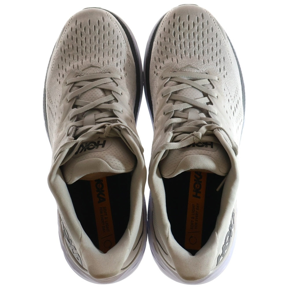 HOKA ONE ONE(ホカオネオネ) M CLIFTON8 WIDE サイドロゴ メッシュ ローカットスニーカー グレー US10/28cm 1121374